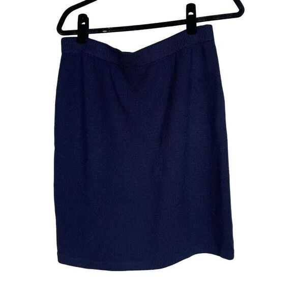 St. John Collection EUC Navy Blue High Rise Pencil Skirt - Women’s 12 - Picture 1 of 4